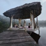 Ecuadorian Amazon: Parrots, Piranhas, and Peace 30 Yoga under gazebo by lake