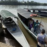 Flora and Fauna of the Ecuadorian Amazon: One Visitor's Perspective 9 Motorized canoes, Ecuadorian Amazon