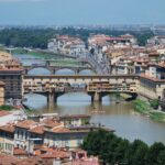 Mediterranean Cruise Part 2: Spain, France, and Italy 24 Mediterranean Cruise photo showing Arno River with Ponte vecchio