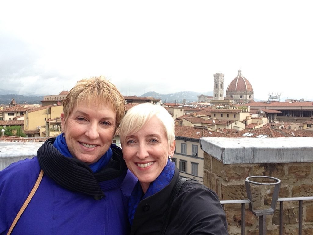 Sara and Jen in Florence, Italy