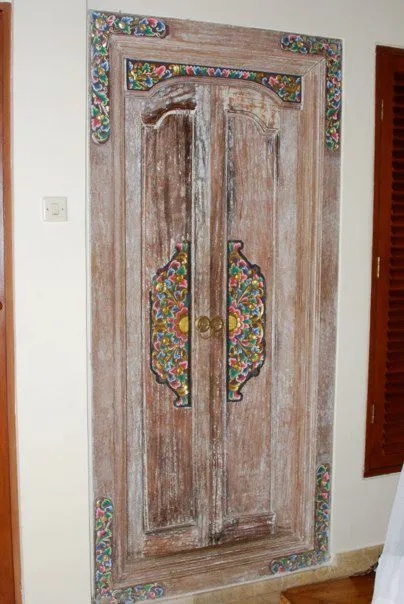 Photo of a room door at villa semana