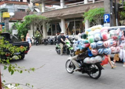 Motorcycle with balls, Kuta Bali