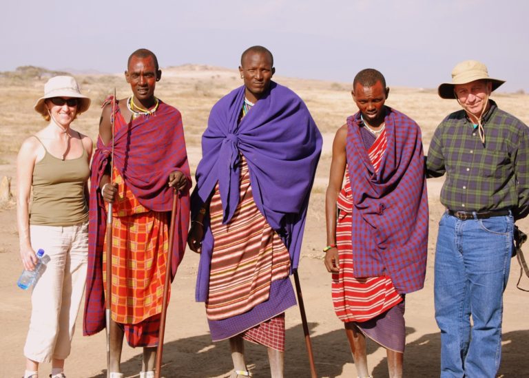Maasai with Jim and Jen, Tanzania, Africa
