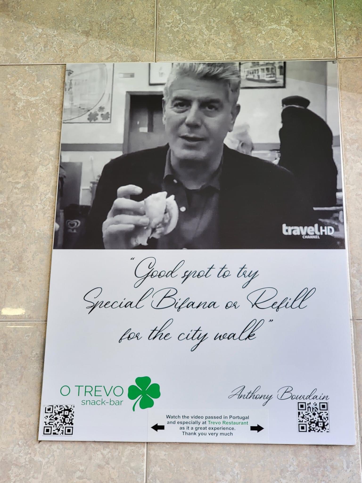 Anthony Bourdain O Trevo Lisbon Portugal