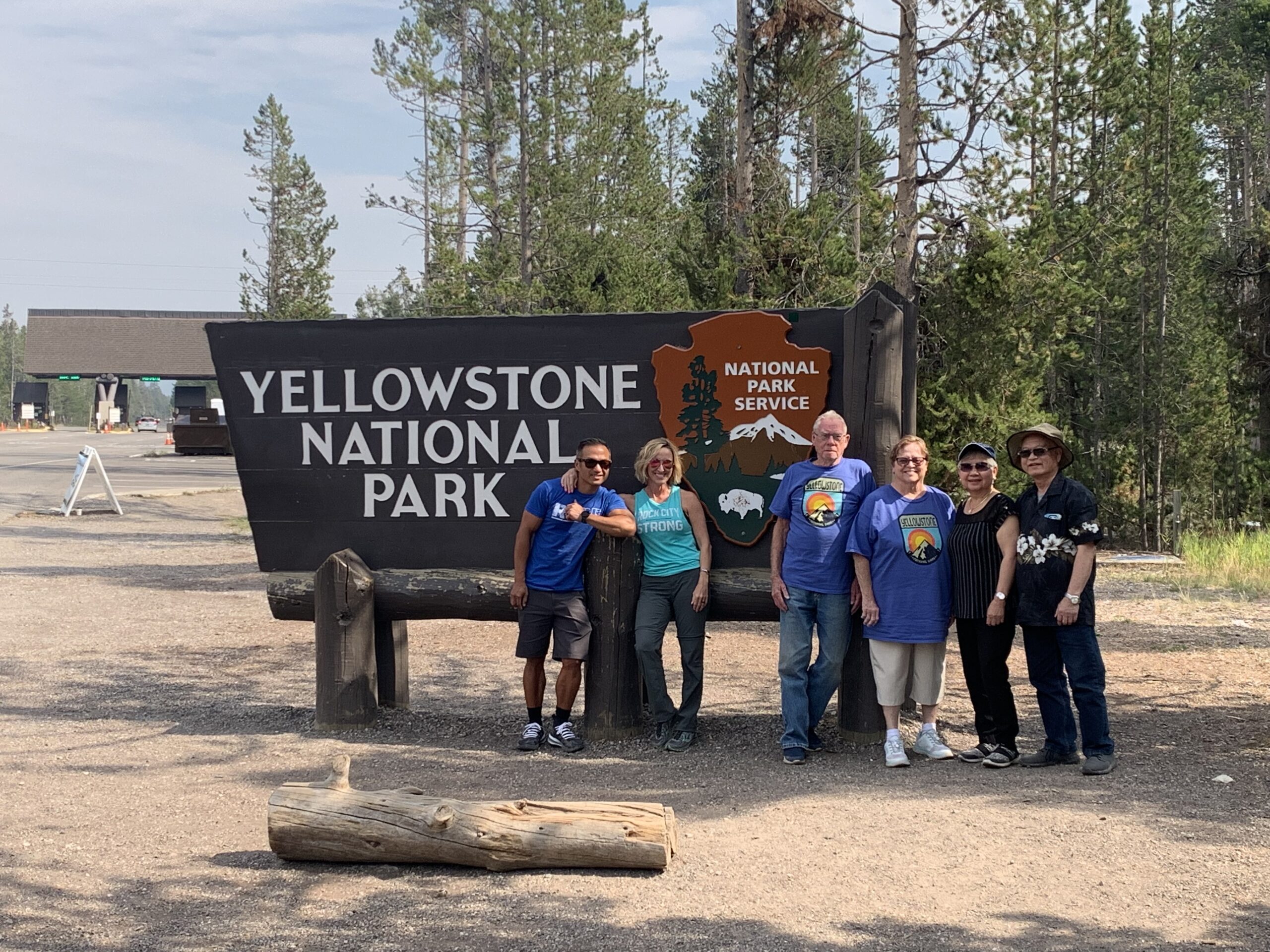 family by Yellowstone sign