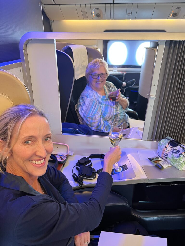 Mom and Me in BA First Class
