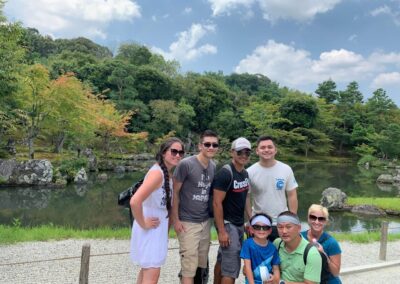 family by water in Kyoto