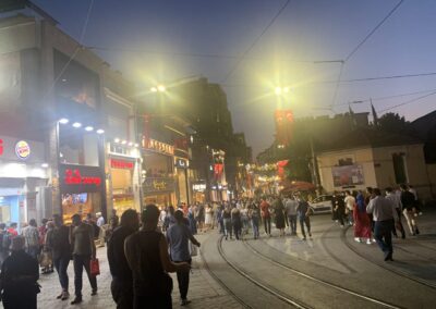 Crowded street in Istanbul