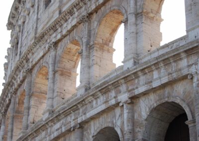 Close up of colosseum