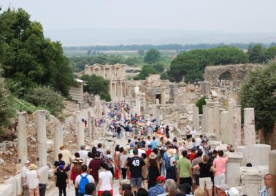 crowd at ruins, Ephesus