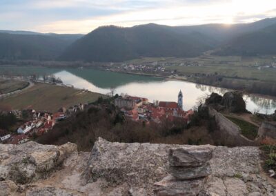 View of Danube from Durnstein Castle