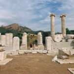 Explore the ancient ruins of the Temple of Artemis in Sardis, Turkey.